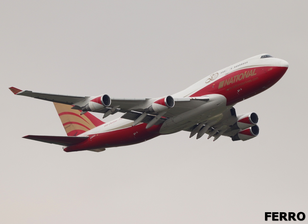 US DoD chartered Boeing 747-446BCF - N936CA - of National Airlines landing and taking off from Rota #AvGeek #avgeeks #aviation #planespotting #aviationdaily #aviationphotography @air_intel @scan_sky