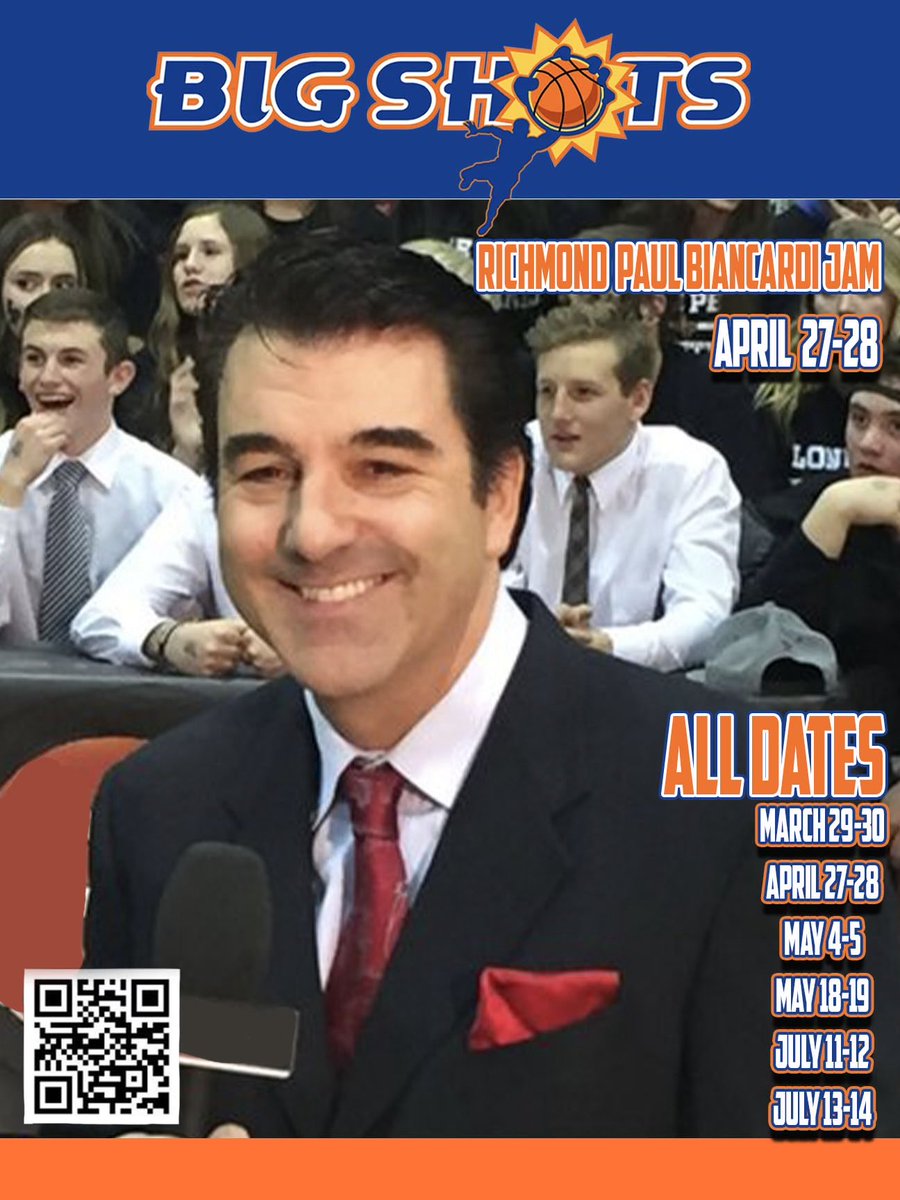 BIG SHOTS RICHMOND PAUL BIANCARDI April 27-28 will be SPECIAL ... limited space available !!!