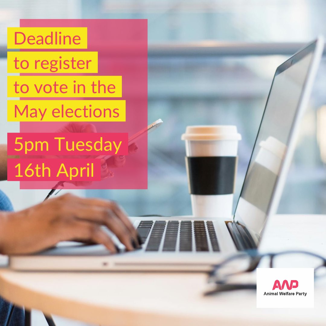 📣 Important note about voting in the upcoming elections on May 2nd. 📱👩🏾‍💻If you’re not already registered to vote, you must register by 5pm today (Tues 16th April). ➡️ Find out more about registering at: gov.uk/register-to-vo… 🪪 Photo ID is now needed in order to vote