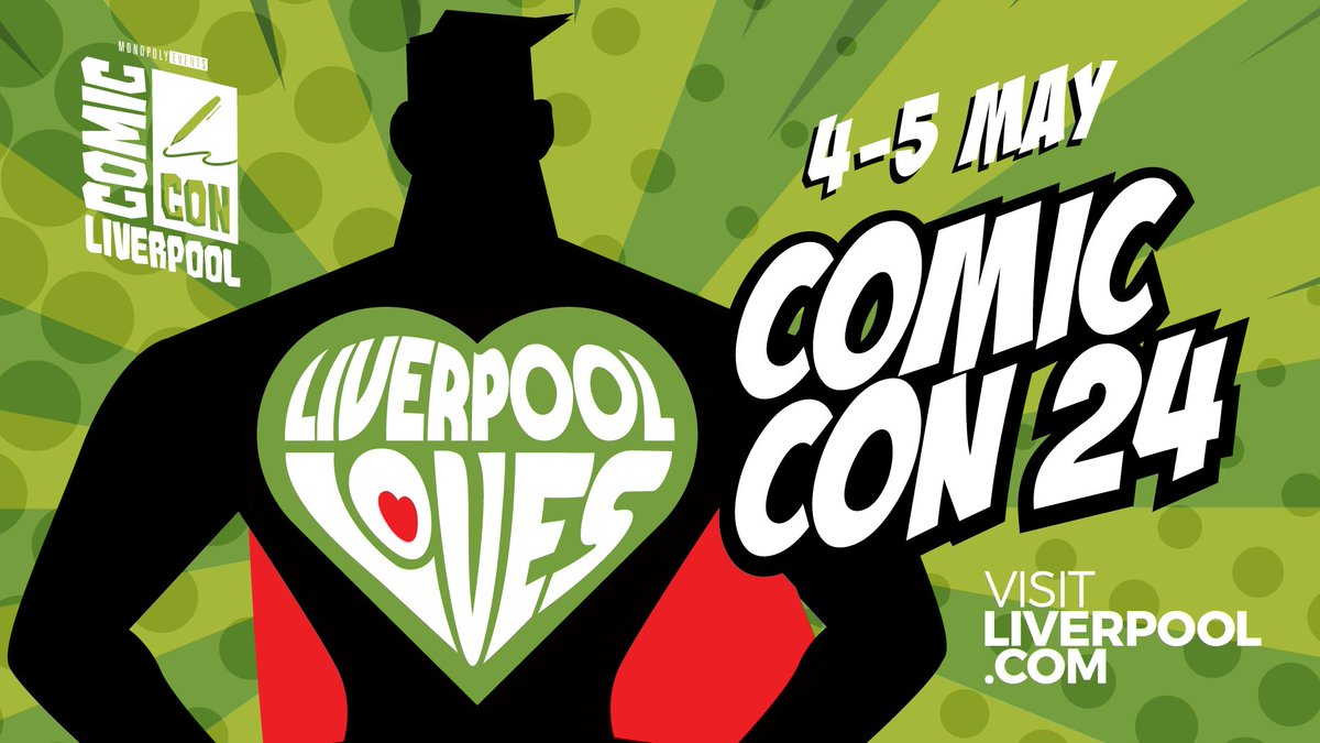 Liverpool Loves Comic Con! 💚 Have you got your tickets for @comconliverpool yet?! Be quick because there are only a few tickets left for you to see your favourite guests! ➡️ visitliverpool.com/event/comic-co…
