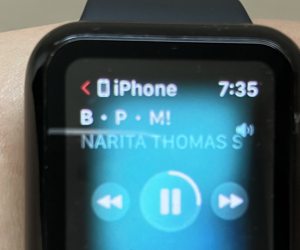 yannpi_m's tweet image. 朝いつも通り音楽聴きながら支度
何気にApple Watchを見ると
今スマホで再生中の曲が表示されてる
…えっ💧
B・P・Mって後ろに『！』が付くの⁈！
今までポストしたの全て間違ってました🙇‍♀️
大好きな曲と言っておきながら…
Ryoちゃんゴメンなさい🙏
#lLBD #ナリトマ 
#冒険者たちのうた
