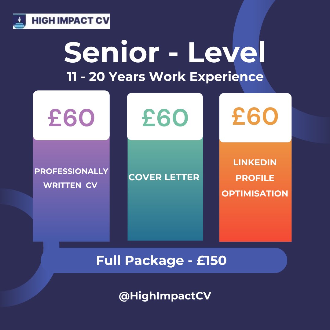 Let our experts get your CV polised and delivered promptly, ready to impress employers and open doors to new opportunities. For more information send us a DM or an email to info@highimpactcv.co.uk to get started today! #HighImpactCV