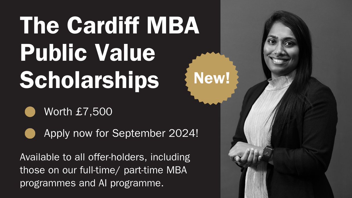 🌟MBA Public Value Scholarships🌟 We are offering scholarships worth £7,500 for those eager to lead positive business change. Apply now! Visit our website for terms and conditions. ➡️bit.ly/4cYBEAf #MBA #scholarships #PublicValue