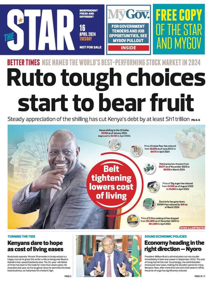 You can rig an election, and you can manipulate Kenyans to believe that you have done a marvellous job as a government, but ultimately, you CANNOT rig an economy. I see that @TheStarKenya is now becoming a gutter press for an incompetent government. Only fools can belive such.