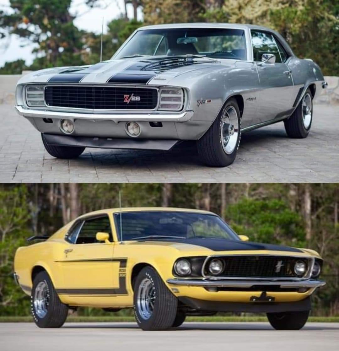 Two exceptionally cool pony cars from 1969…depends on your manufacturer preference…