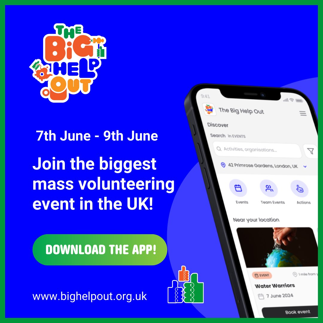 Want to volunteer with us? 🤗 #TheBigHelpOut isn’t far away, and we've got volunteering opportunities up and down the country for those who’d like to #LendAHand and take part. Download The Big Help Out app now to find an opportunity near you ➡️ bit.ly/bho-x-utm