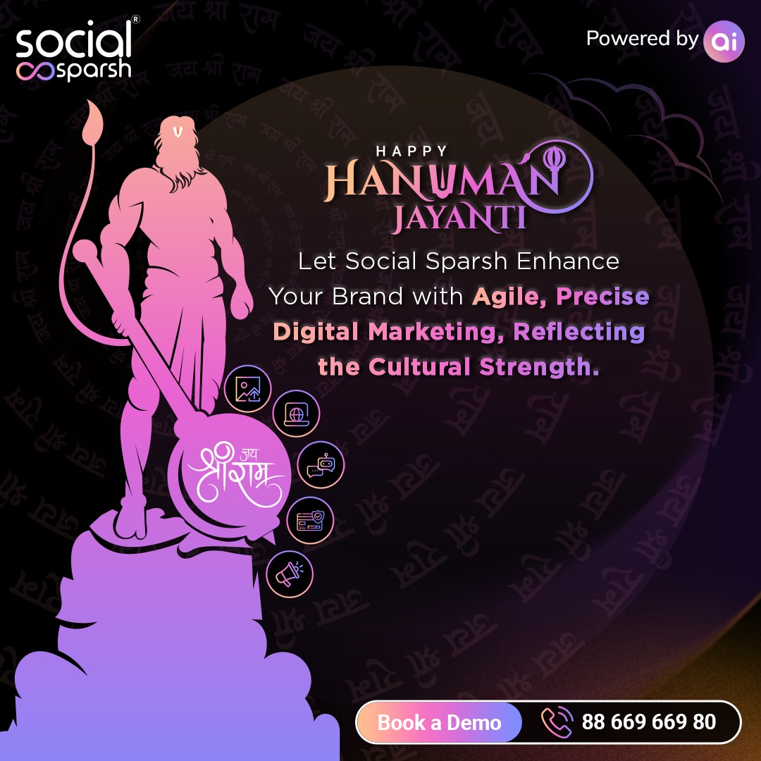 Let Social Sparsh Elevate Your Digital Presence with Agile and Precise Marketing Strategies.

#socialsparsh #AI #HanumanJayanti #StrengthInImpact #SocialSparsh #DigitalEmpowerment #MarketingStrategies #SocialMediaMarketing #digitalmarketing #digitalpresence #chatbots #post #card