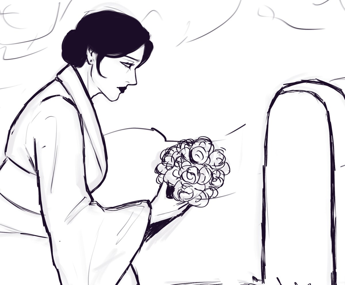 2 quick sketches for #qijingweek2024 day 1 flowers