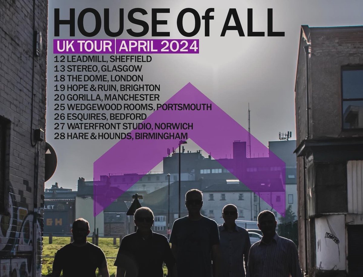 HOUSE Of ALL continue their U.K. tour this week. Calling at London on Thursday, Brighton on Friday & Manchester on Saturday 🎟️ linktr.ee/thefallcontinu…