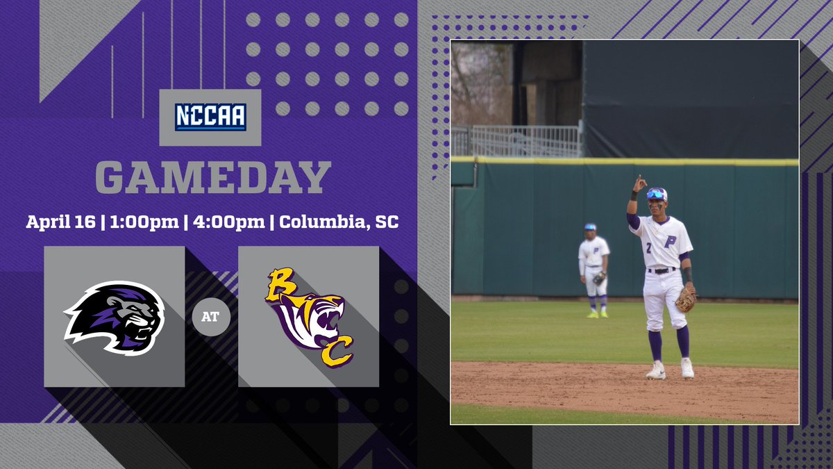 GAMEDAY! 
🗓️April 16
🕛1:00pm &amp; 4:00pm
⚾️Benedict College 

📍Columbia, SC