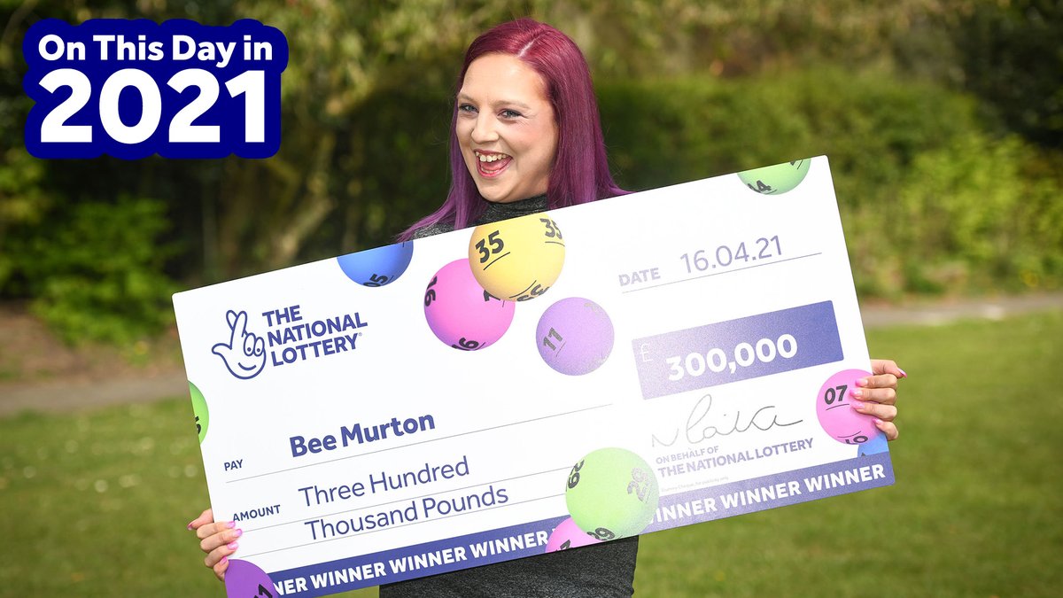 On This Day in 2021, community carer Bianca took home a £300k Scratchcard win. Since her win she started up a textile business after buying an embroidery machine. She’s also learning to drive and plans on renovating her house 🏠💙 #NationalLottery #Scratchcard #OnThisDay