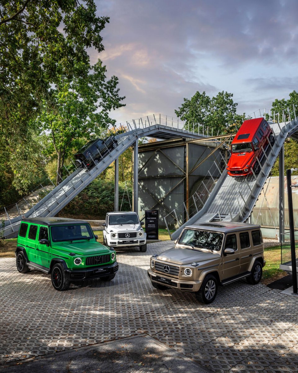 MercedesBenz's tweet photo. G-Class Fans, watch out! Did you know that there is a 100,000-square-metre site in Austria where you can experience and drive the G-Class in its natural habitat? 

Book your visit to the G-Class Experience Center in Graz now: https://t.co/bNdofWY2nG

📷 dirkweyhenmeyercc (IG) https://t.co/NeNZR81Xob