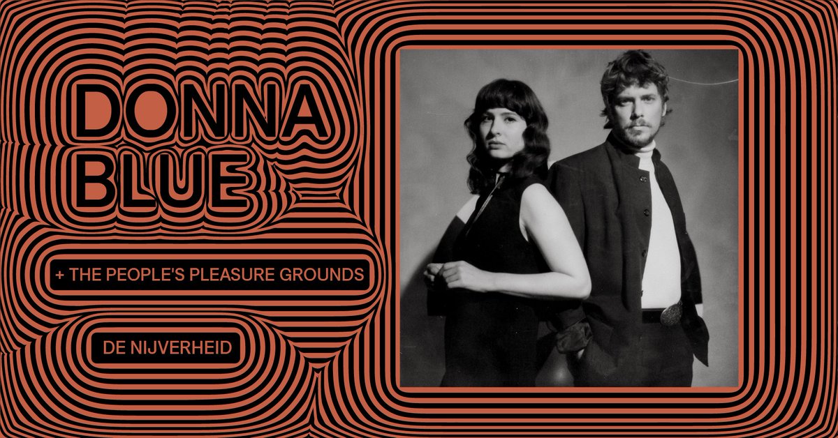 Net bevestigd: op vrijdag 10 mei staat The People Pleasure Grounds in het voorprogramma van Donna Blue, de band transformeert elke zaal in een Californisch paradijs me hun oprechte rock en folk. Tickets & info via: ekko.nl/event/donna-bl…