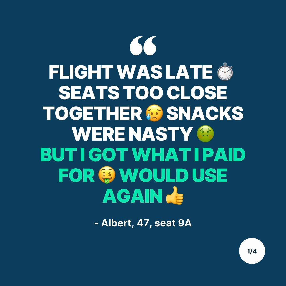 CaplenaCH's tweet photo. Albert’s journey: delayed, cramped, and not-so-tasty. But he’d do it all again! Discover why leading airlines like Lufthansa love Caplena ✈️ Find the treasures in your airline insights at https://t.co/oTptQUqD2s https://t.co/Nqa0qwMDdM