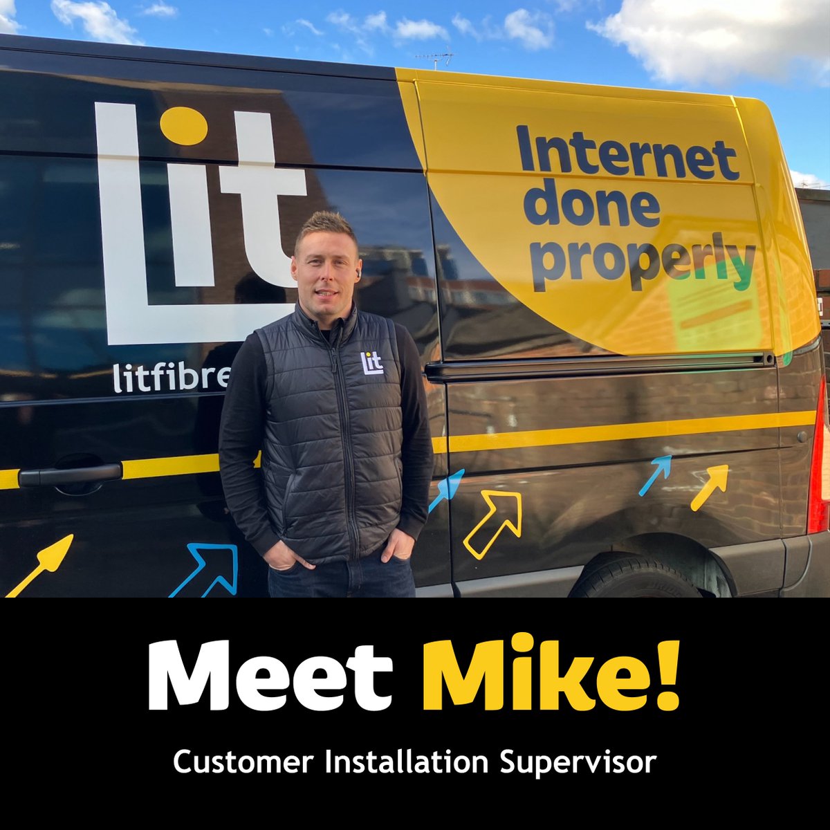 Mike, our FTTP Installation Expert 👋 Covering Cirencester to Stratford-upon-Avon, he's committed to bringing top-notch internet (West & Midlands). With 10+ years in the industry, he could probably do an installation blindfolded (we won’t test it though!) litfibre.com/blog/andrew-an…