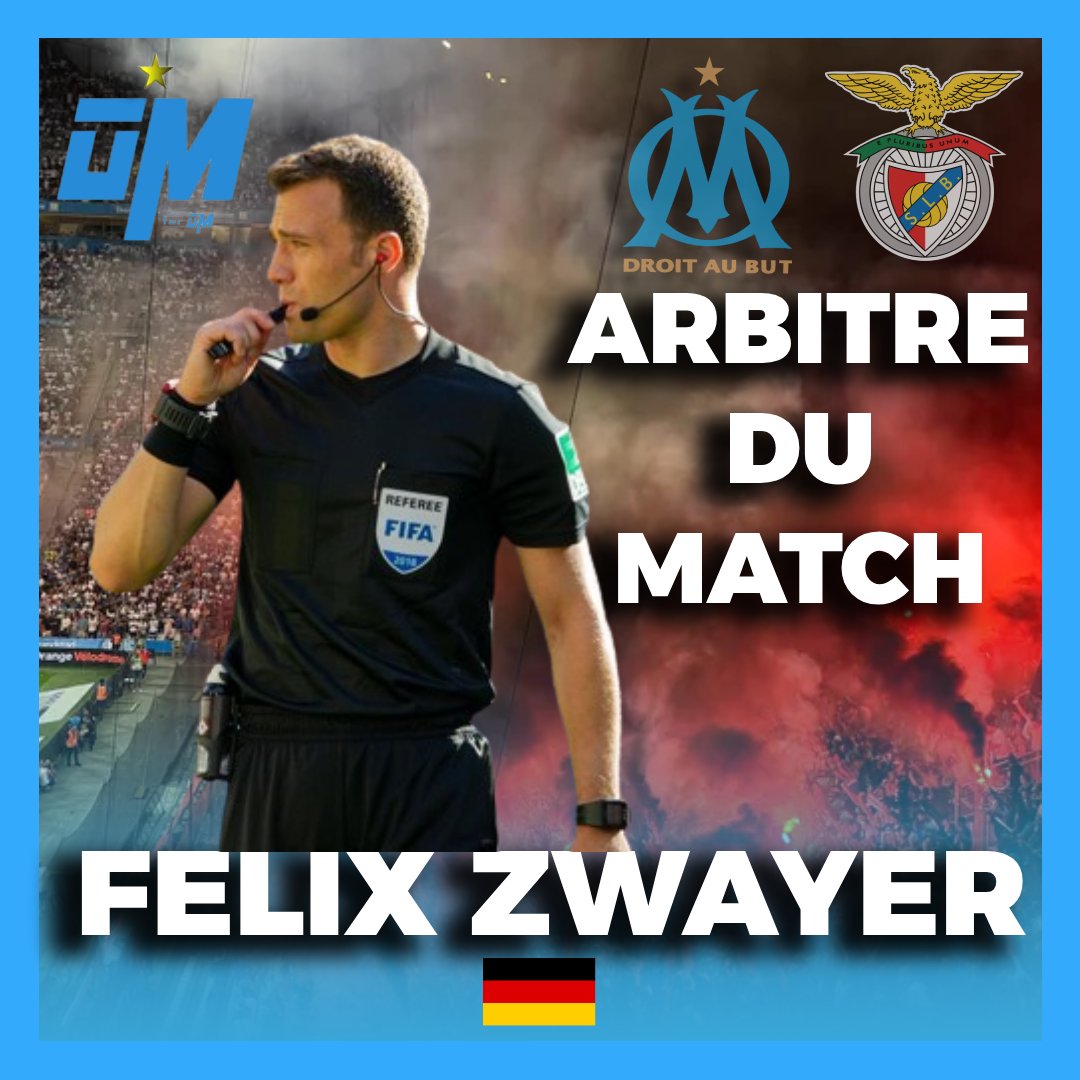 🚨L'UEFA vient de dévoiler le nom de l'arbitre qui officiera pour OM - Benfica ! 🔹Il s'agit de l'Allemand Felix Zwayer, connu pour avoir été impliqué dans un scandale de corruption dans le football allemand au début des années 2000. 1/2 #TeamOM #OM #OMSLB