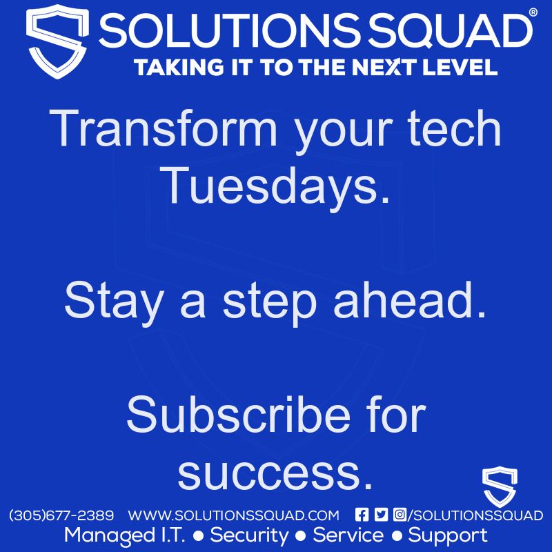 🔄 Transform your tech Tuesdays.

Stay a step ahead.

Subscribe for success.

#ExpertlyManagedIT #ITSupport #TechTransformation #Success

🖱️ bit.ly/ssinewsletter