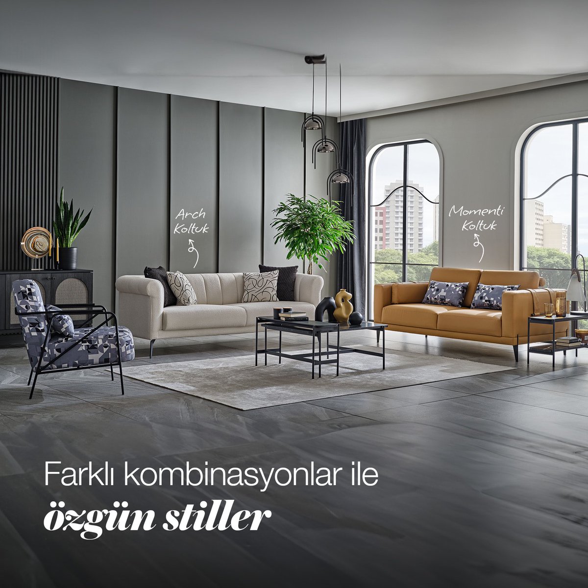 Farklı tarzları kombinlemeyi sevenlere bir önerimiz var! 😉 Şık detaylarıyla dikkat çeken Arch Koltuk Takımı’nı evinize renk katacak Momenti Koltuk ile bir araya getirebilirsiniz. ✨

#KoltukTakımı #Doğtaş #EvimdeDoğtaşZevki