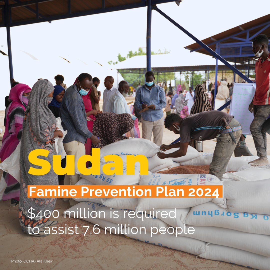 Some 17.7 million people are highly food insecure in #Sudan & the situation is likely to deteriorate as conflict and access constrains continue. Immediate actions are urgently required to prevent widespread deaths and avert a catastrophic hunger crisis. reliefweb.int/report/sudan/s…