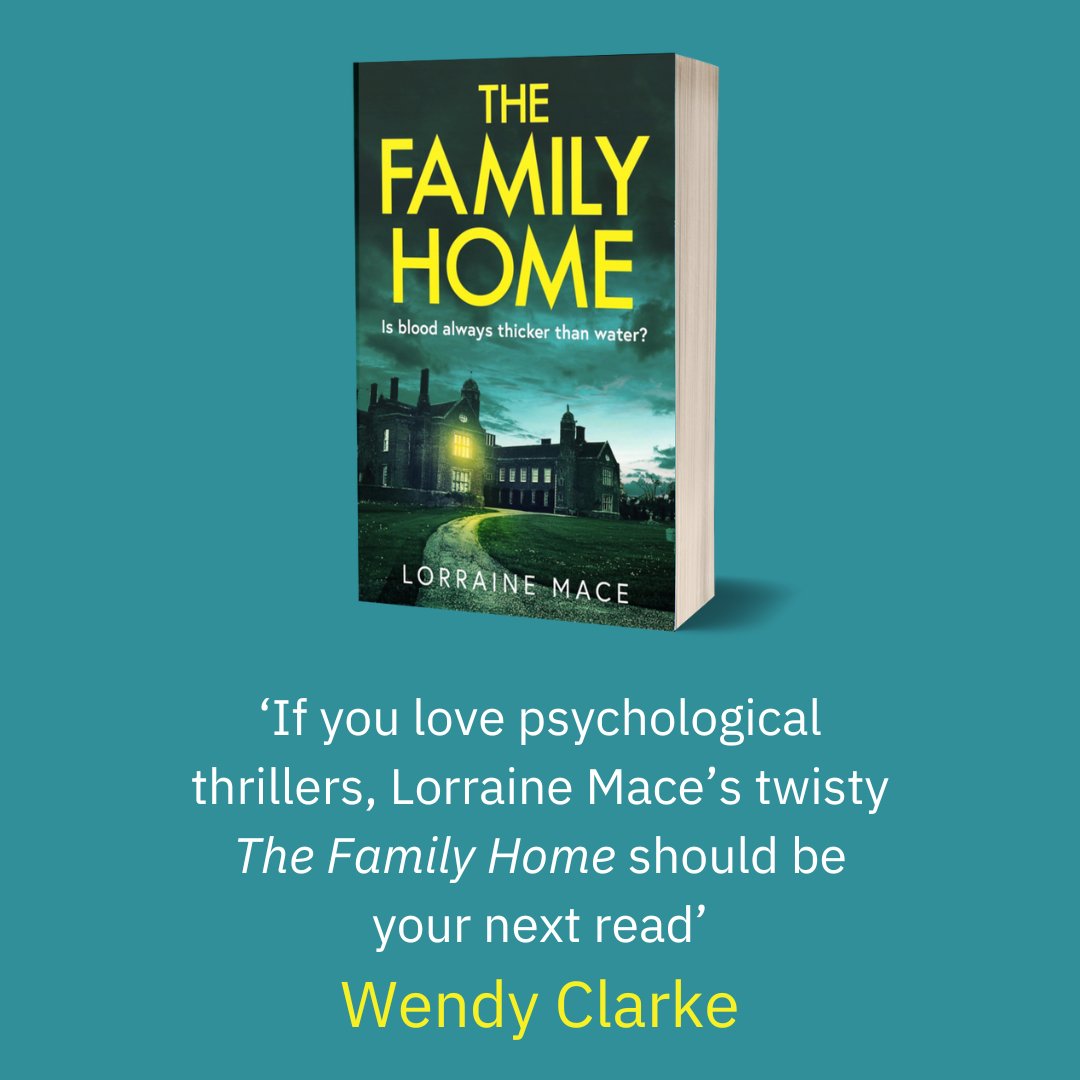 Thank you to @WendyClarke99 for these lovely words! The Family Home will be out on 25 April, but is available now for pre-order: amzn.to/4cY9zsY #TheFamilyHome #PsychologicalThriller