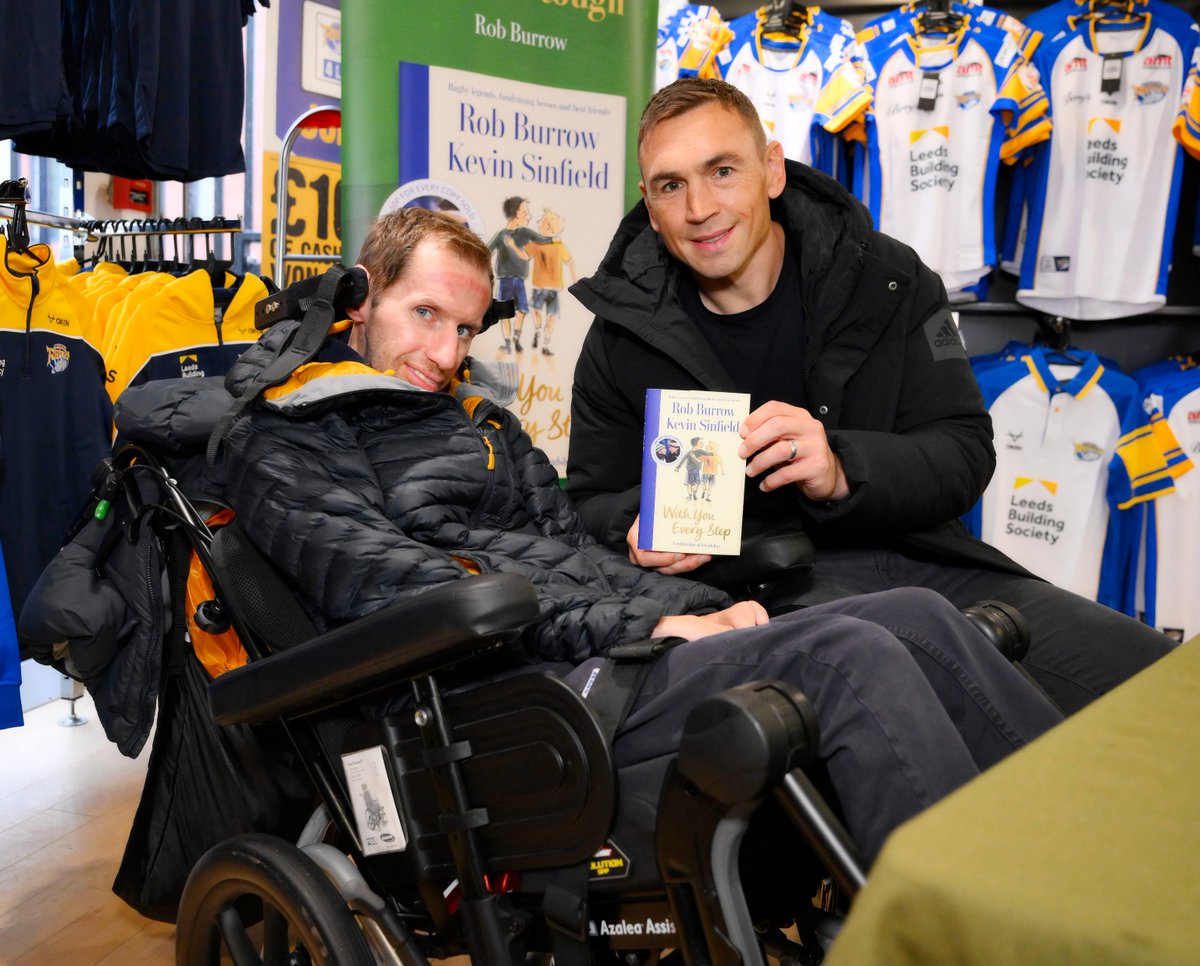 Through sales of 'With You Every Step' by @Rob7Burrow and Kevin Sinfield, £27,000 has been raised for us at @LDSHospcharity and @MNDAssoc 💜📖 Thank you to everyone who has bought and recommended 'With You Every Step', we couldn't have done this without you! 💜