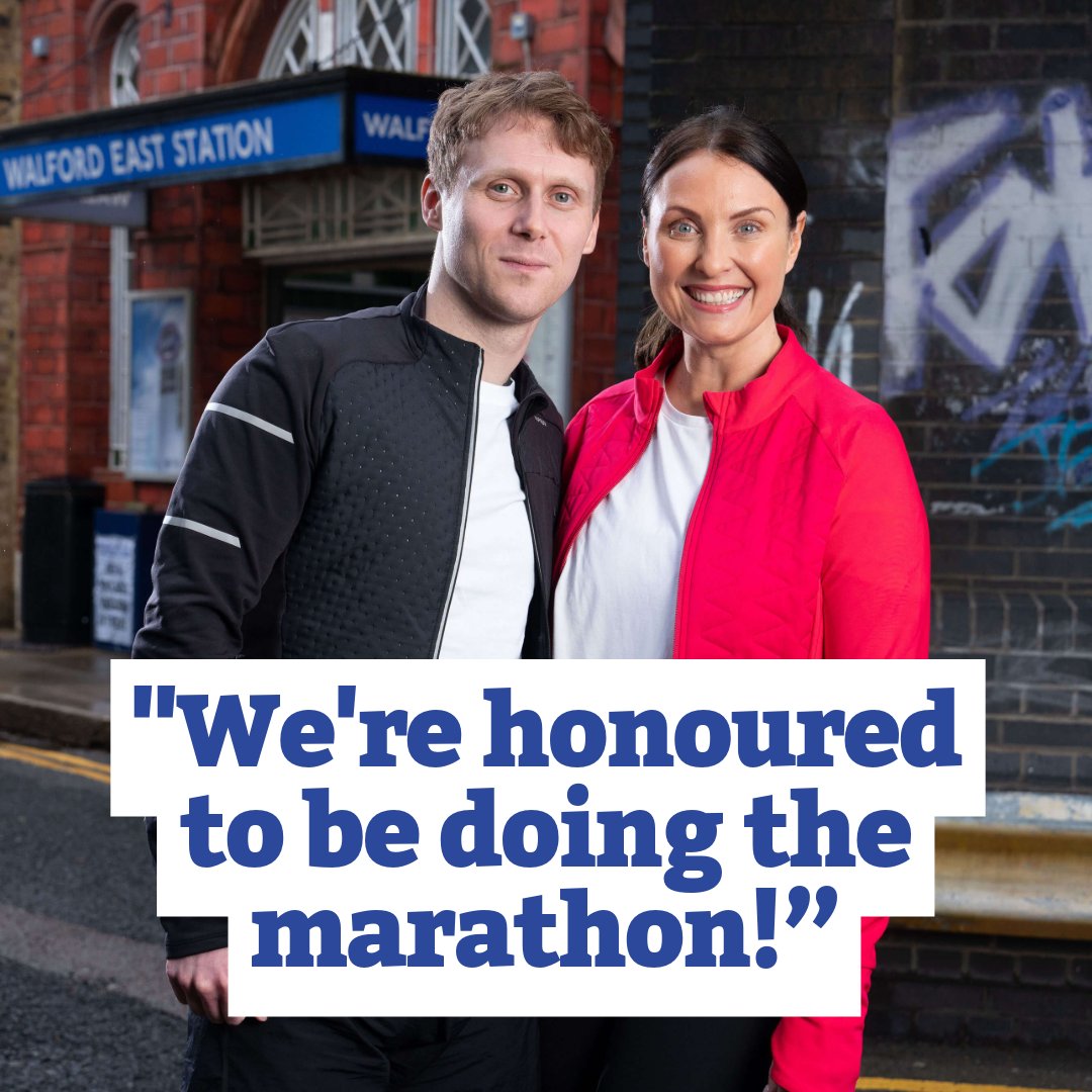 EastEnders stars @EmmaBarton and Jamie Borthwick are running the London Marathon this weekend! They tell us how much it means to them to be taking part… 🏃‍♂️🏃‍♀️ insidesoap.co.uk/interviews/wer……-jamie-borthwick/