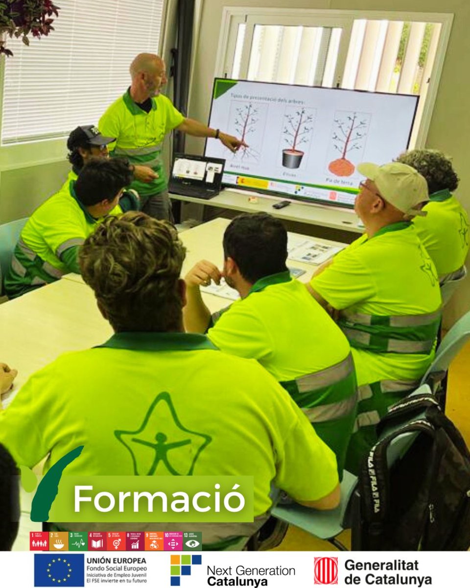 Vivelloc's tweet photo. Equip d'Hèlix de Viver de bell-lloc atenent a la #formació que ha ofert l'oficial Isra Jané en la Formació #CP1 en #jardineria.

📝El certificat de professionalitat enriqueix les nostres capacitats i ofereix la garantia de professionalitat en tots els serveis.

#CONFORCAT https://t.co/c6bYQ8lWTO
