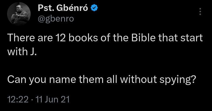 KingdomMemes_hq's tweet photo. Let's see the Bible scholars in the house.
#KMite https://t.co/r2QP4uQzR1