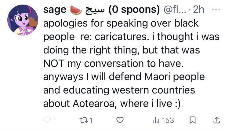 idgaf if im digging up stuff that has passed. the audacity of this cracker to say they’ll defend māori when I, ME, BUG, TE PĒPEKE (an ex close friend + māori person) argued w them over their coloniser ass trying to speak over me when it came to an issue of indigenous ppl. ?!?