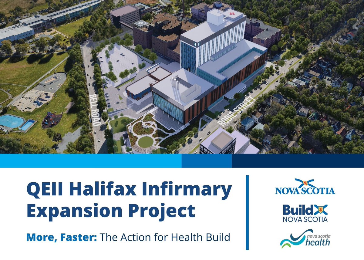 Site preparation has begun and will continue to the end of 2024 on the QEII Halifax Infirmary Expansion Project. For our friends and neighbours in the community, there will be an increase in construction-related noise and occasional lane closures along Bell Rd. and Robie St.