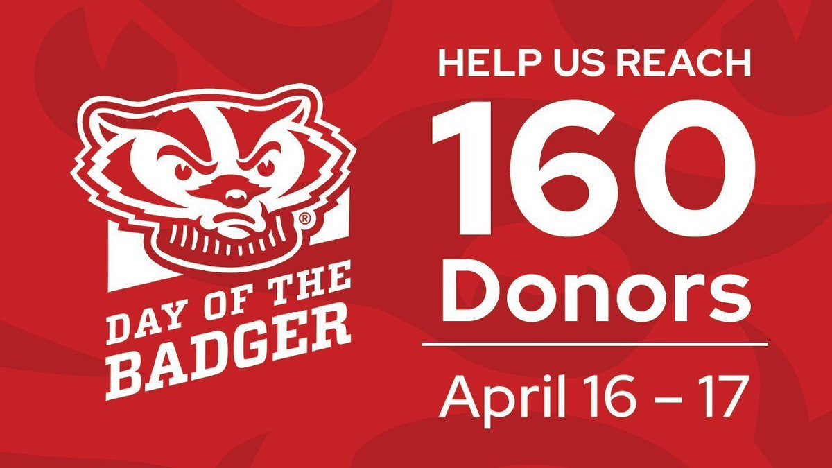 UWLaFollette's tweet photo. Pay it forward today! #DayOfTheBadger gifts to La Follette directly support our students.
🦡 Donate: https://t.co/h9MHOeIRQX
Until 5 p.m. tomorrow, every 40 donors will unlock an extra $10,000. Help us reach 160 to unlock the full $40,000 from generous alumni! #LFS40 https://t.co/YItsLJvbBd