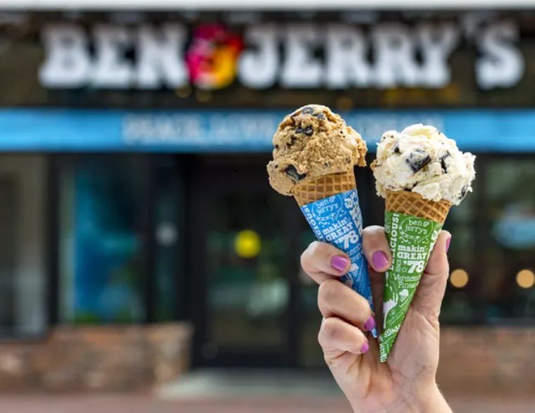 It’s Free Cone Day at Ben and Jerry’s! Visit your nearest scoop shop and enjoy! 🍦#benandjerrys #freeconeday #boston #bostonicecrram