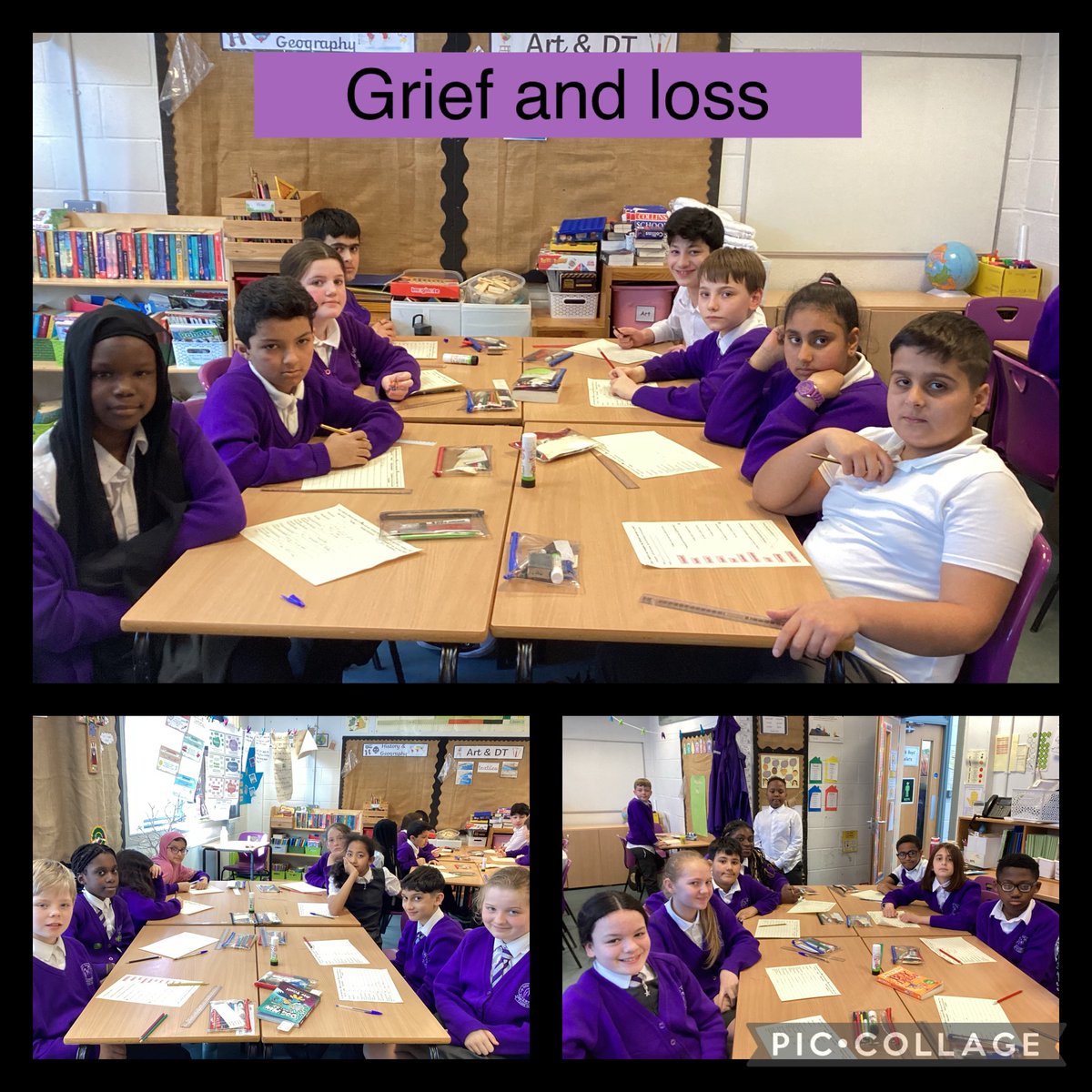 Continuing with the topic ‘Grief & Loss,’ Y6 ranked different examples of loss & compared their answers with each other. They discovered that each experience of loss is as unique as a fingerprint - everyone experiences it differently & that’s ok.  Thank you Y6 for your maturity.