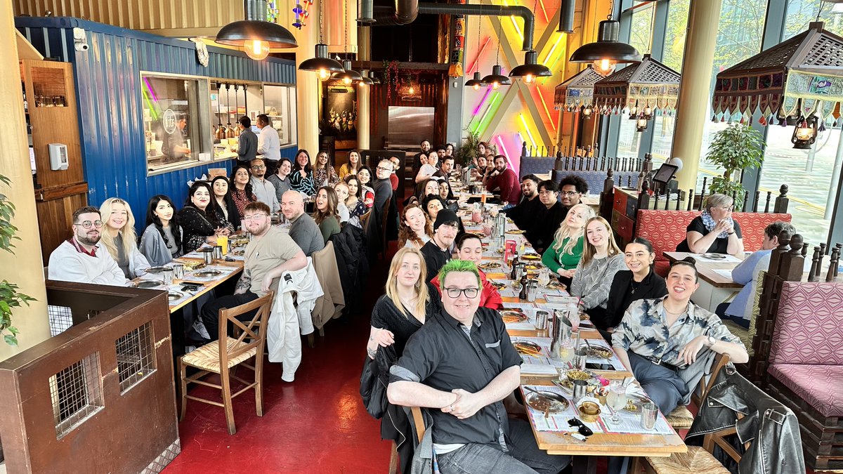 Gathering together for a delicious team meal to celebrate Eid! 🍽️✨

 #purplearmy💜
