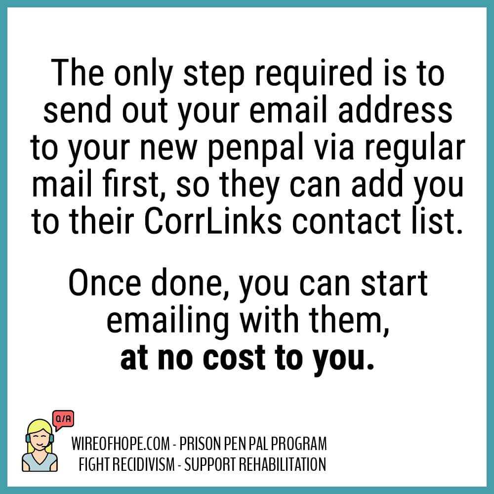 Wire_of_Hope's tweet photo. Got questions for us? Drop them in the comments below! ๐
#corrlinks #prisonemail #emailaprisoner #prisonemailsystem #federalsystem #federalprisoners #prisonpenpal #rehabilitation #secondchance #reentry #prisonreform #writeaprisoner #prisoncorrespondence https://t.co/IAS57HdEKi
