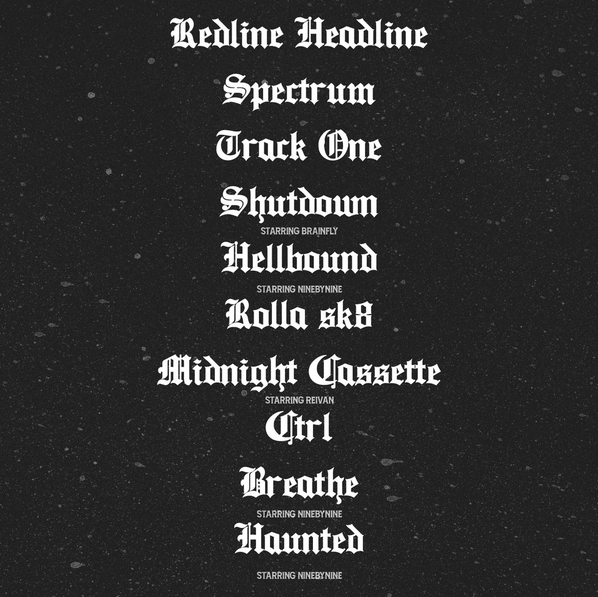 Tracklist or something