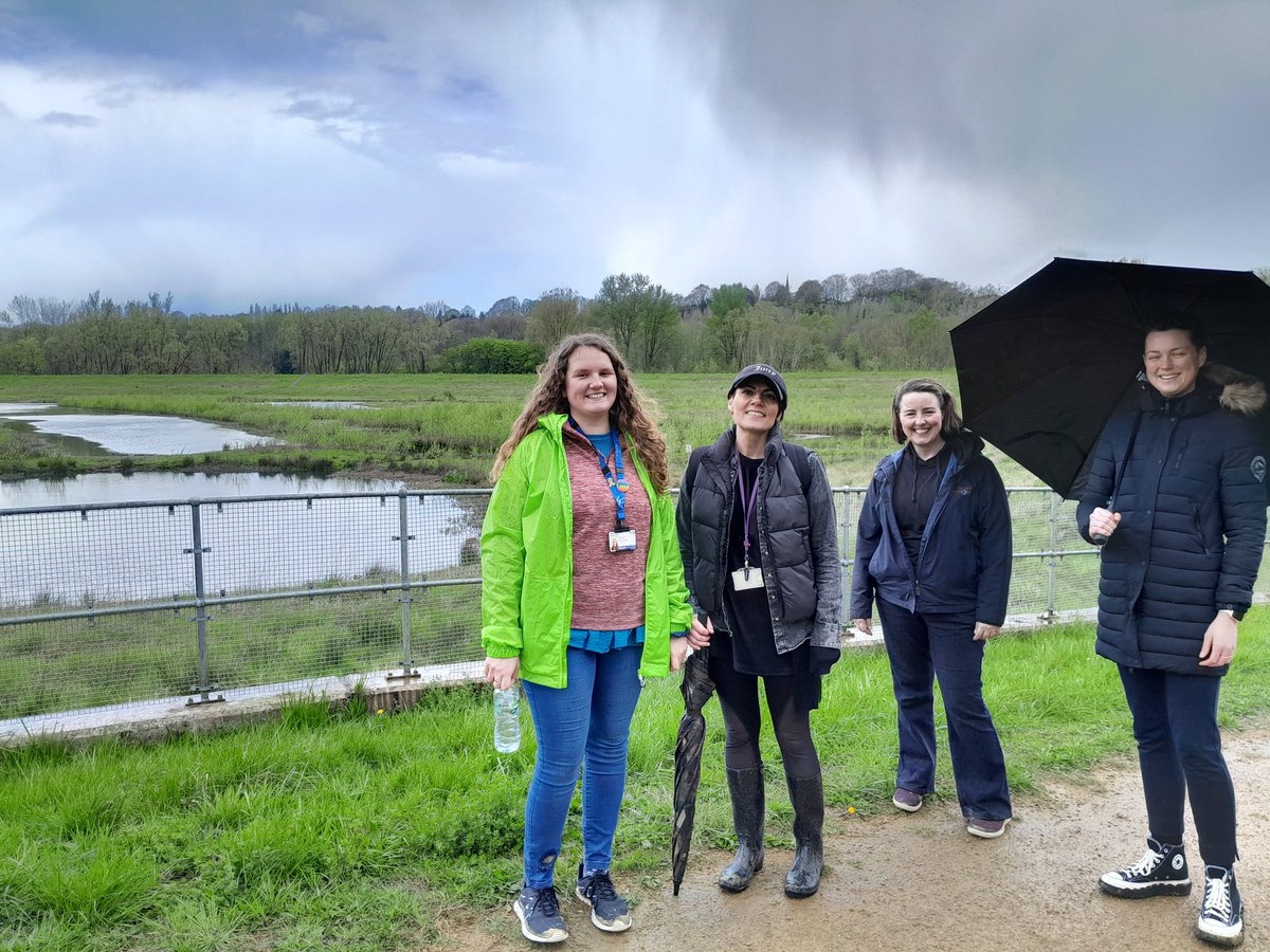 All the weather and all the fun! Thanks to Kate from @EnergiseCentre for our <a href="/LWinSalford/">LWinSalford</a> wellbeing walk today- herons, sunshine, rain and good company...Great to get out and about in Salford's Green spaces!