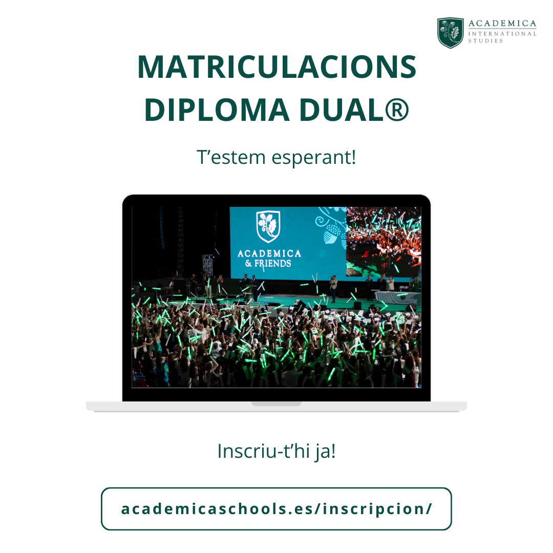 Obertes les inscripcions a la matrícula del Diploma Dual!! 

#colegiosil #DiplomaDual #DualDiploma #Los300Mejor @academicaspain