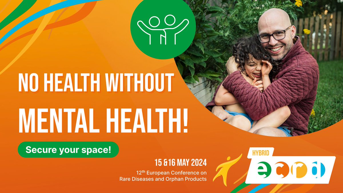 Mental health matters! 🧠 At #ECRD2024, we will be co-creating a new toolkit for the rare disease community by exploring best practices and tools that can be drawn on and scaled to form the basis of the new Toolkit. Less than one month to go! Join us 👉 go.eurordis.org/hVPVPA