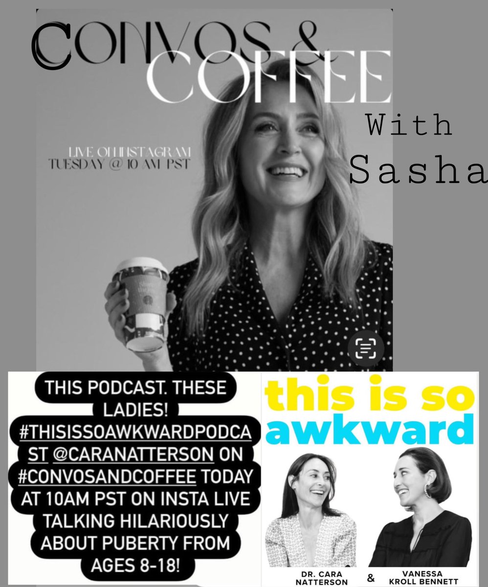Today at 10am PST join Convos & Coffee with Sasha 💕