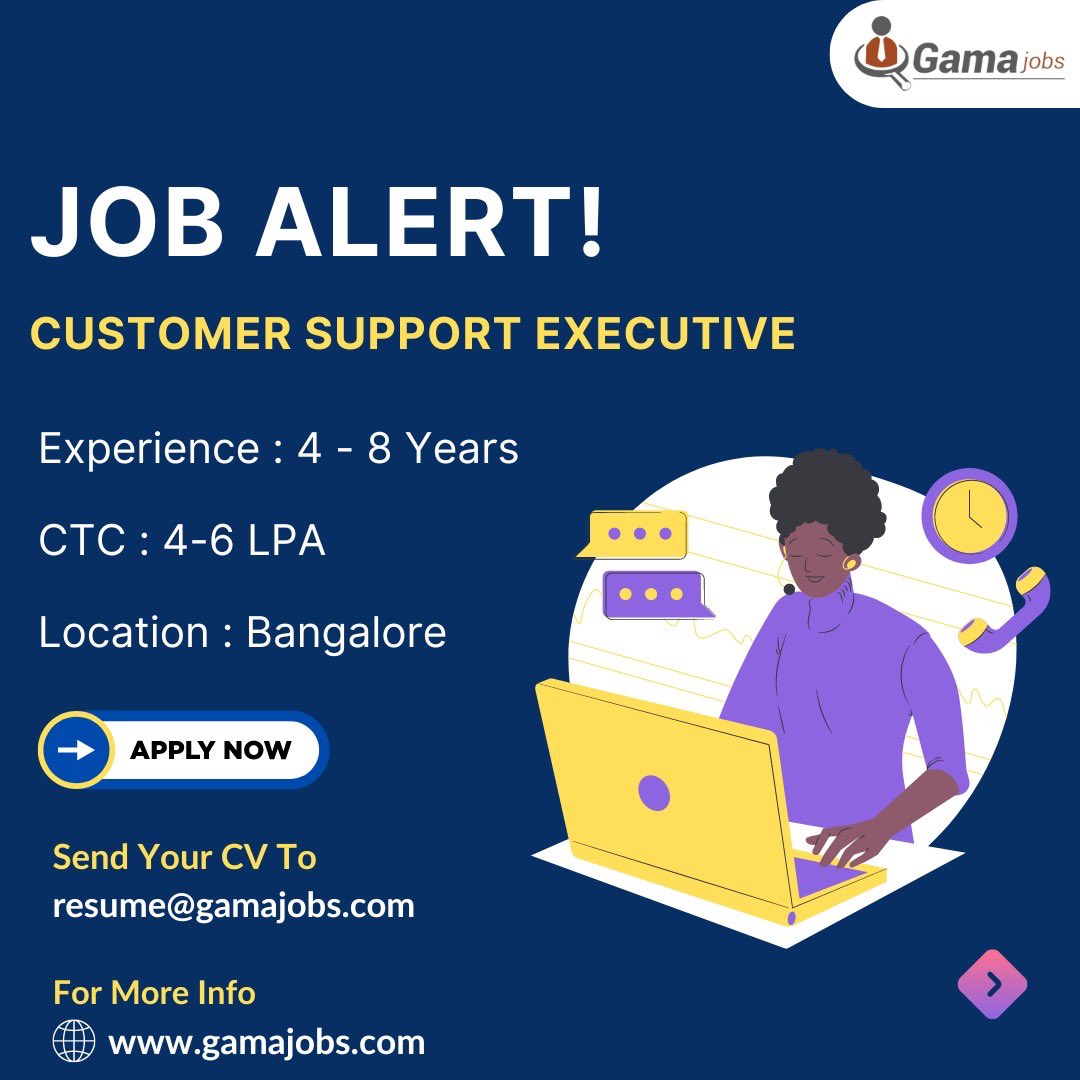 Apply Here : gamajobs.com/job_detail/ind…

#bpo #business #outsourcing #callcenter #customerservice #marketing #job #telemarketing #sales #contactcenter #hr