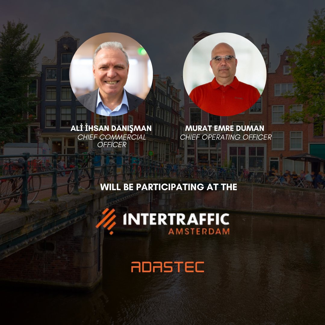 🚀 ADASTEC will be at the Intertraffic Amsterdam 2024 – April 18-19! 

Join our CCO, Ali İhsan Danışman, and COO, Murat Emre Duman at the Intertraffic. 

📧 To schedule meeting: press@adastec.com.

#AutonomousVehicles #automateddriving #FutureOfMobility #Intertraffic