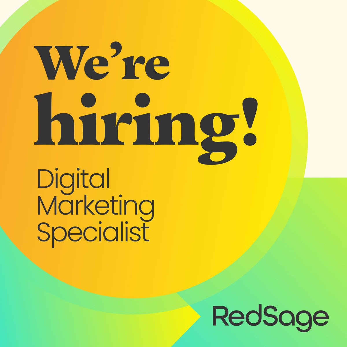 Red Sage is hiring a Digital Marketing Specialist to join our remote team. 🎉 If you're a paid campaign wizard with a passion for digital marketing, this could be your dream job.

Know someone perfect for this role? Apply now ➡️ pulse.ly/x3a7aytrom