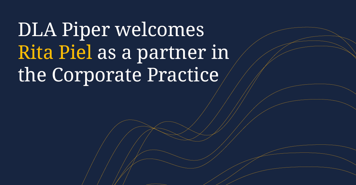 We are pleased to welcome Baltimore-based Rita Piel as the newest partner in our #Corporate practice: dlapiper.com/en-us/news/202… #corporatelaw #transactions