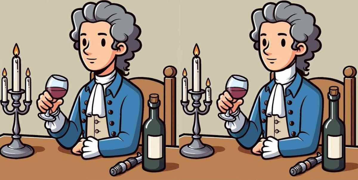 Find 3 differences between the man drinking red wine pictures in 13 seconds! - msn.com/en-in/entertai… #wine