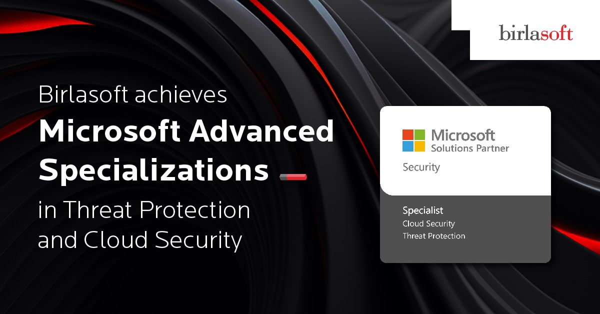 birlasoft's tweet image. We are excited to announce that Birlasoft has achieved 2 new Microsoft Advanced Specializations in the Security space – Cloud Security and Threat Protection.

Click to know more about the partnership: buff.ly/3xFVsIH 

#MicrosoftCloudSecurity #MicrosoftThreatProtection
