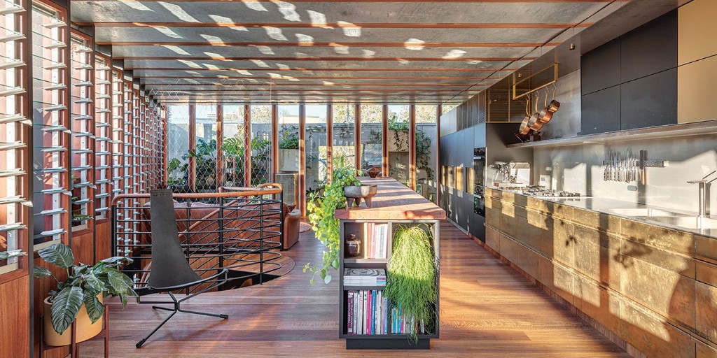 'Welcome to the jungle House' is a family home in Sydney by CplusC. It is the Australian practice's flagship project, providing a blueprint for sustainable forever homes [AD] @autodesk #ribajproducts #sustainability #renovation ow.ly/IWCr50R6oR1