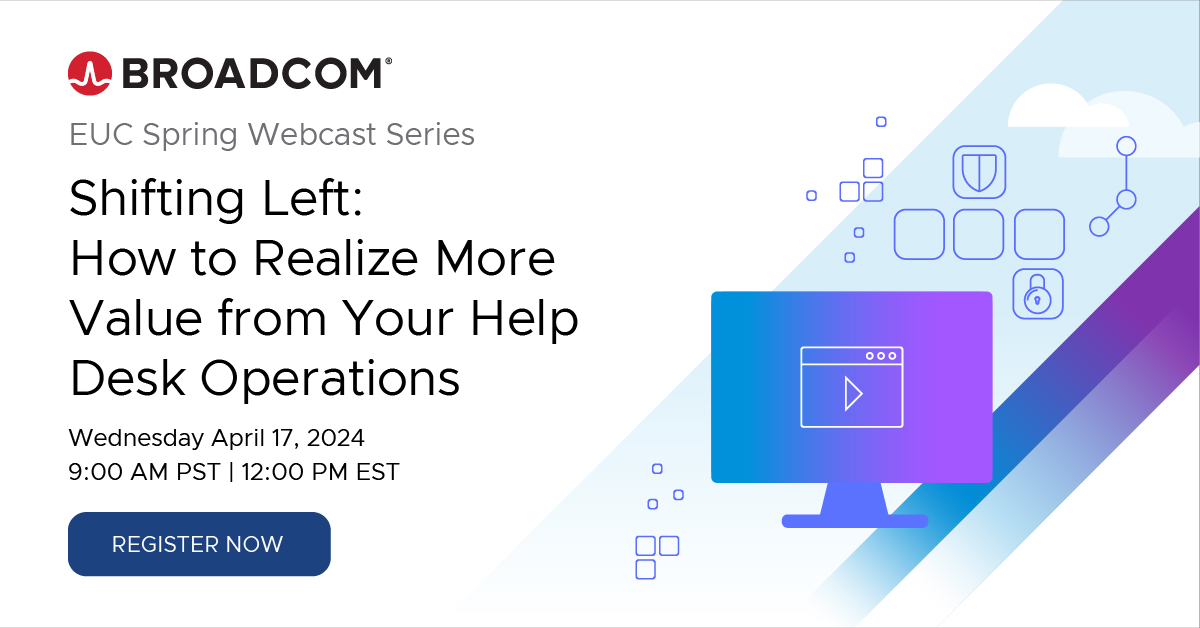 Want to get the most out of your help desk operations? Tomorrow, tune into the #WorkspaceONE DEX shifting left webinar at 9AM PT. 💻 bit.ly/49YLtMH