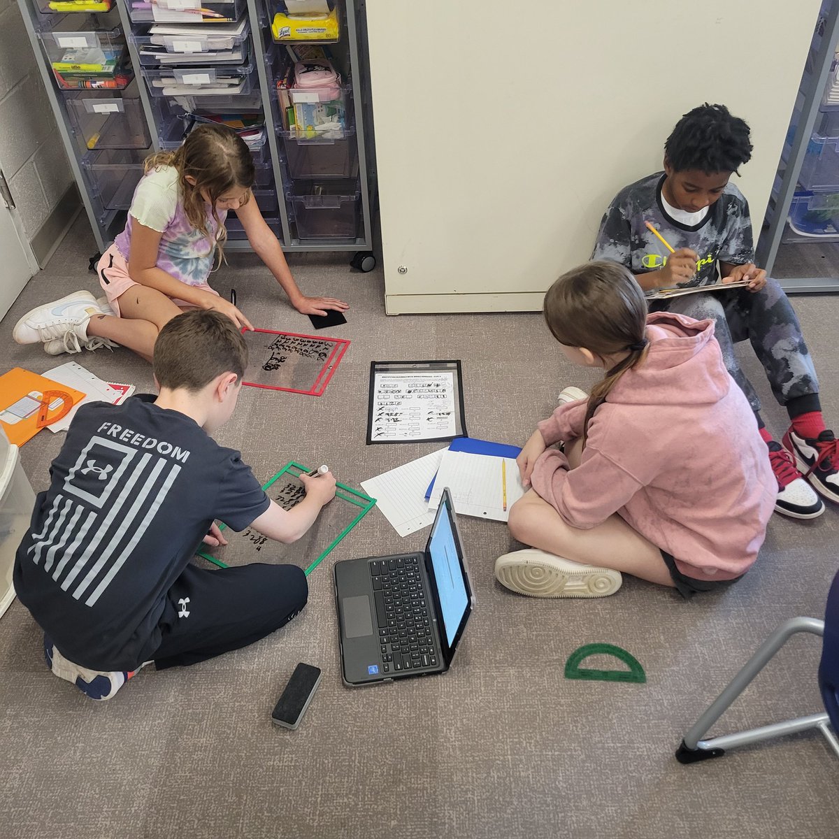 AngelaLegato's tweet image. Making #Mstep review more fun with a Mystery Escape. 
#teamwork #math #5thgrade #MasonicHeights #MYLSPS