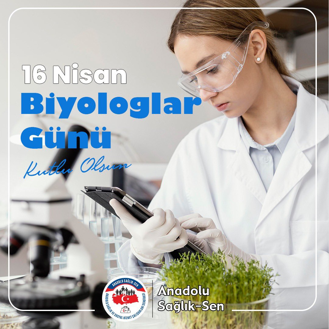 ↘️İnsan sağlığının korunmasına yönelik yaptıkları önemli çalışmalarla sağlığın gelişmesine büyük katkı sağlayan, ↘️Sağlık hizmetlerini sunan ekibin vazgeçilmez bir unsuru olarak genetik ve biyolojik incelemeleri ile önemli buluşlara imza atan Biyologların 16 Nisan Biyologlar Günü…